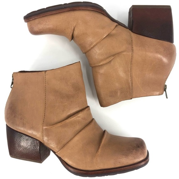 KorkEase Shoes Kork Ease Kissel Ruched Square Toe Ankle Boot 75